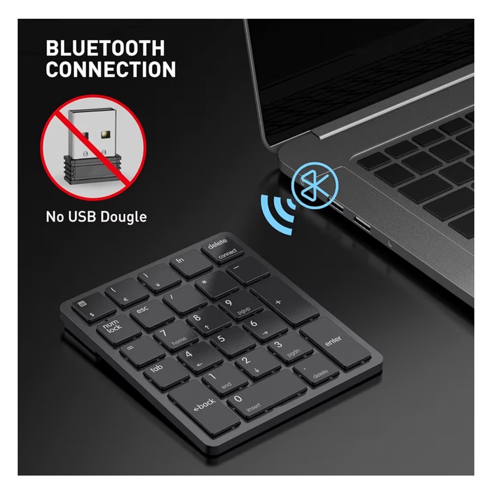 Wireless Black Numeric Keypad - Picture 4 of 4